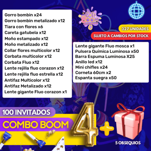 Combo 4 - 100 Invitados + Obsequios - Imagen 2