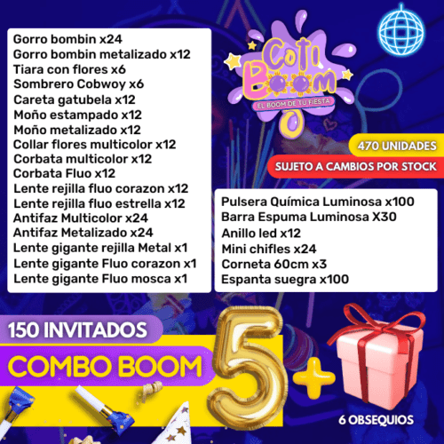 Combo 5 - 150 Invitados + Obsequios - Imagen 2