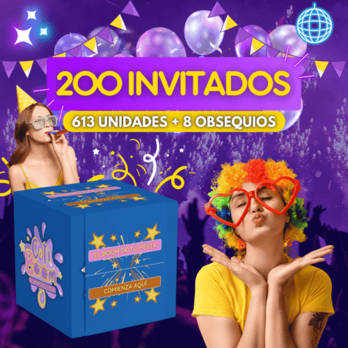 Combo 6 - 200 Invitados + Obsequios