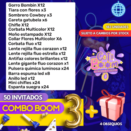 Combo 3 - 50 Invitados + Obsequios - Imagen 2